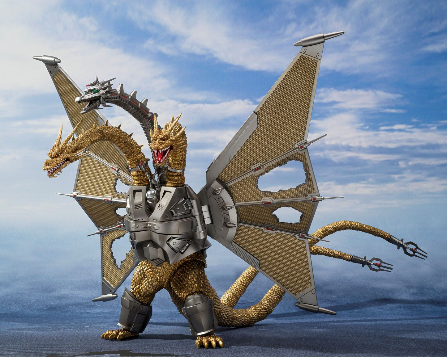 GODZILLA - S.H. Monsterarts - Figurine de Mecha King Ghidorah - Decisive Battle Special Set - 25 cm