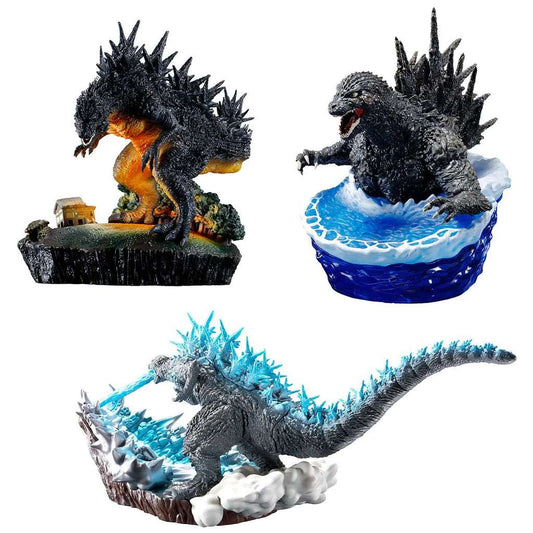 GODZILLA : Minus One - Collection Petitrama EX - Coffret de 3 dioramas "From 0 to 1"
