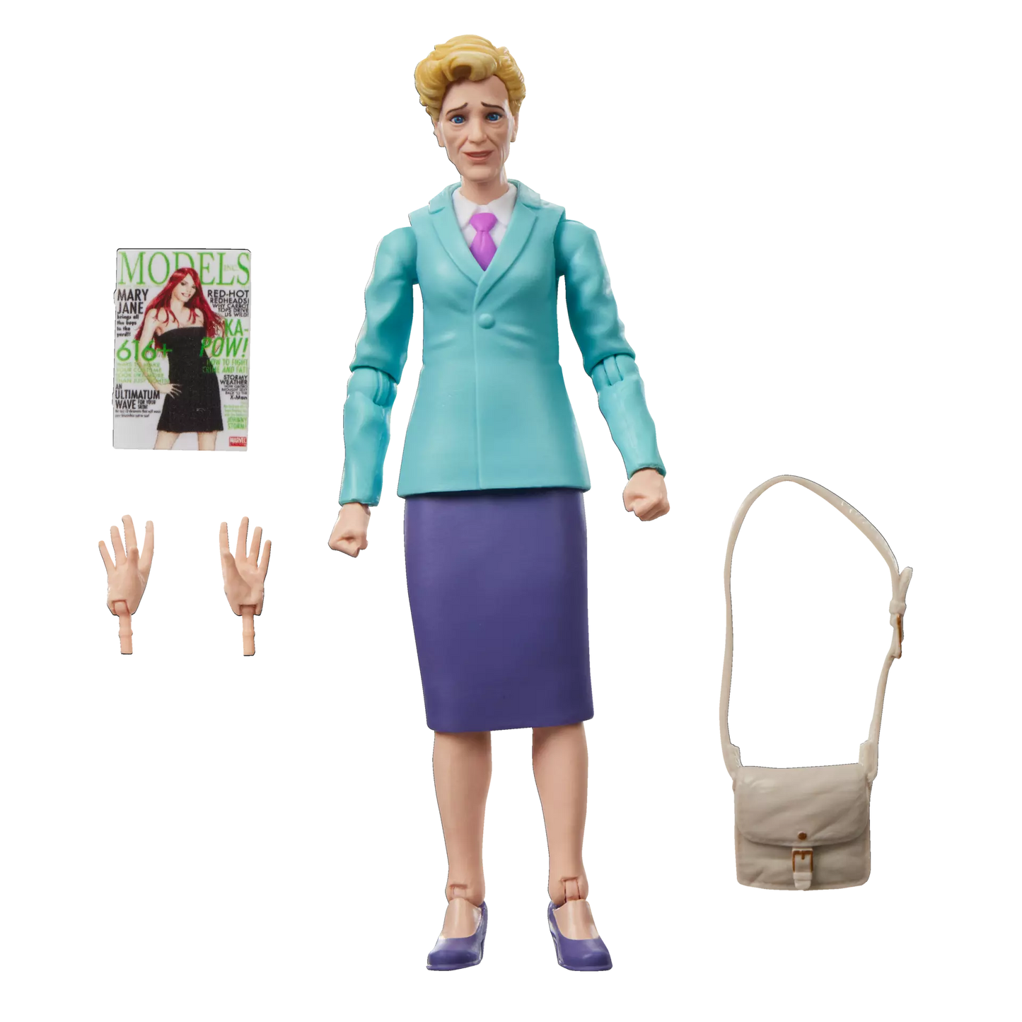 Marvel Legends - Retro Card Spider-man - Figurine de Aunt May - Tante May - 15 cm