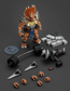 TMNT - Lot de 3 figurines 1/18ème - Triceraton Infantryman - Captain Zorax - Adjutant Zork - 13/14 cm