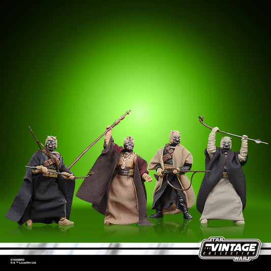 STAR WARS - TVC The Vintage Collection - TUSKEN RAIDERS - Coffret 4 figurines