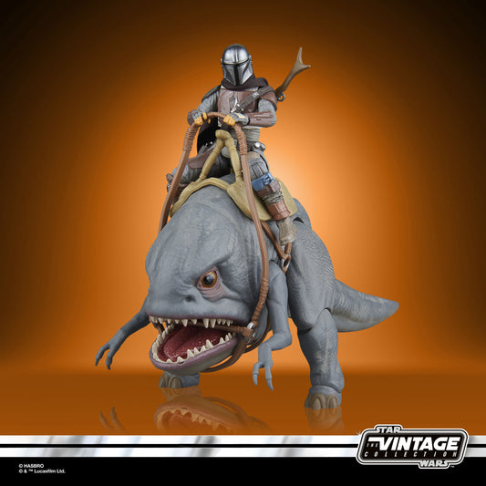 Star Wars: The Mandalorian - The Vintage Collection - Pack de 2 figurine : Blurrg et le Mandalorian