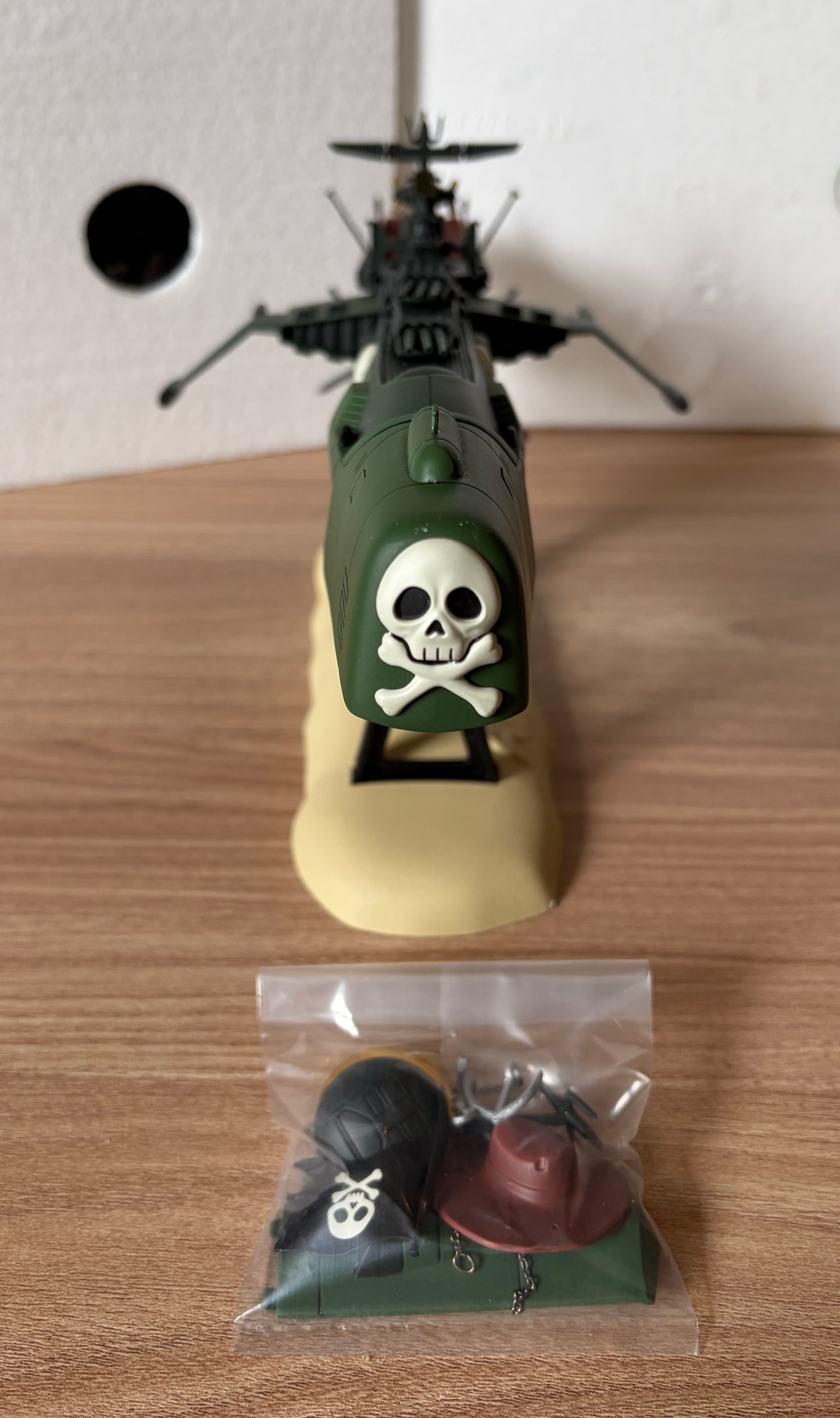 ALBATOR Captain Harlock - ATLANTIS Arcadia - SGM-24 SKULL VERSION VERT RENEWAL