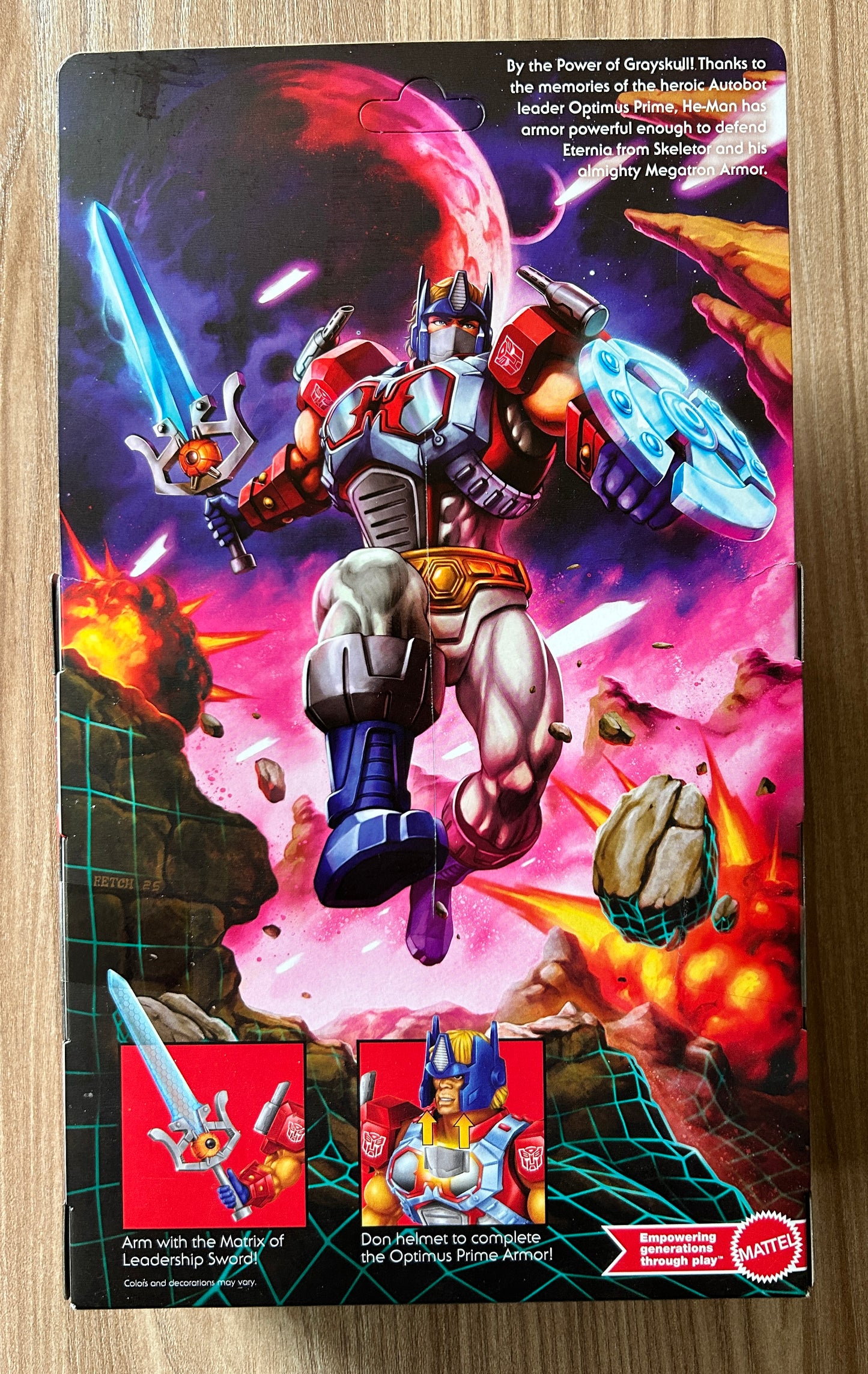 Masters of the Universe X Transformers - Figurine de Optimus Prime Armor He-Man