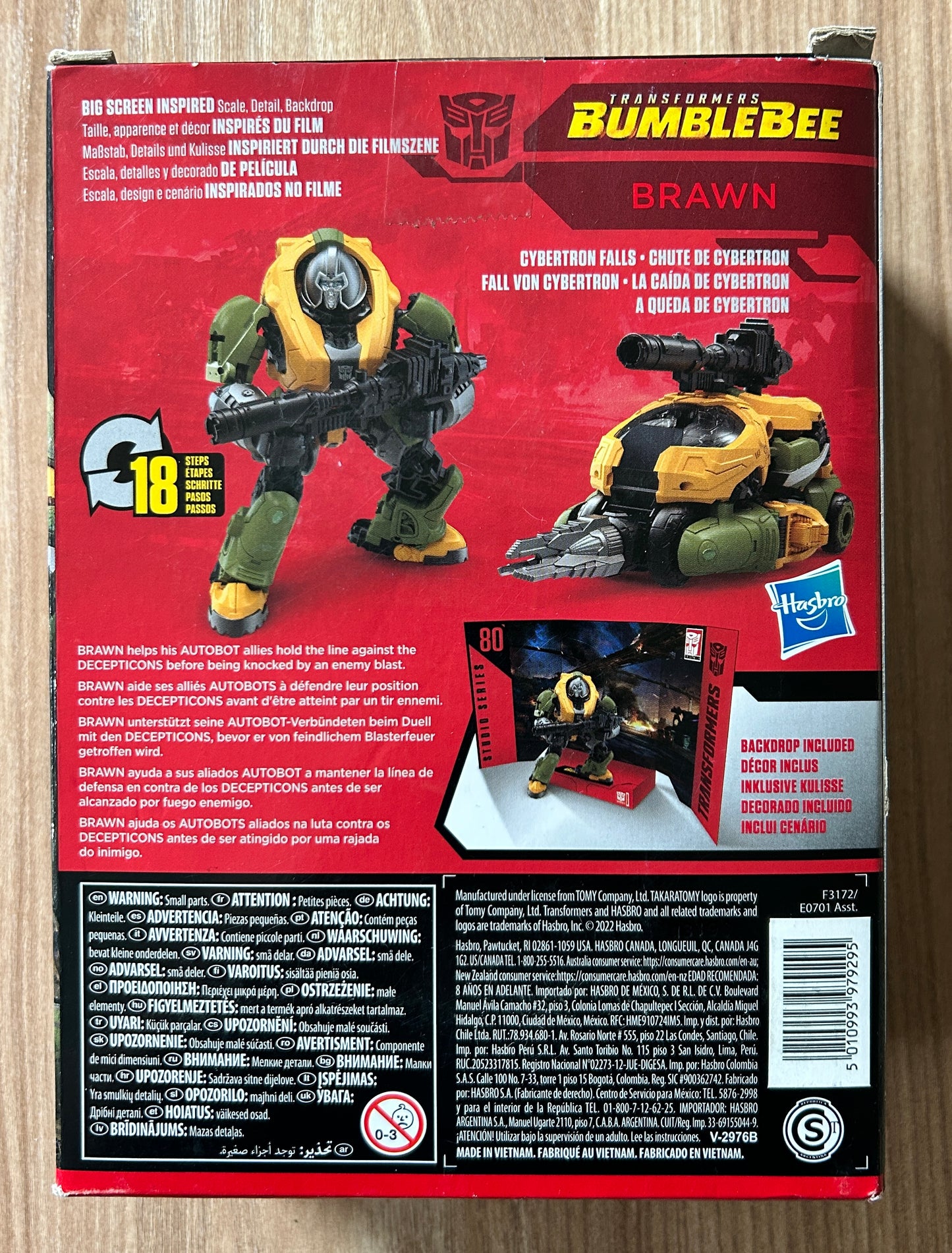 TRANSFORMERS BUMBLEBEE - Studio Series 80 - Figurine de BRAWN