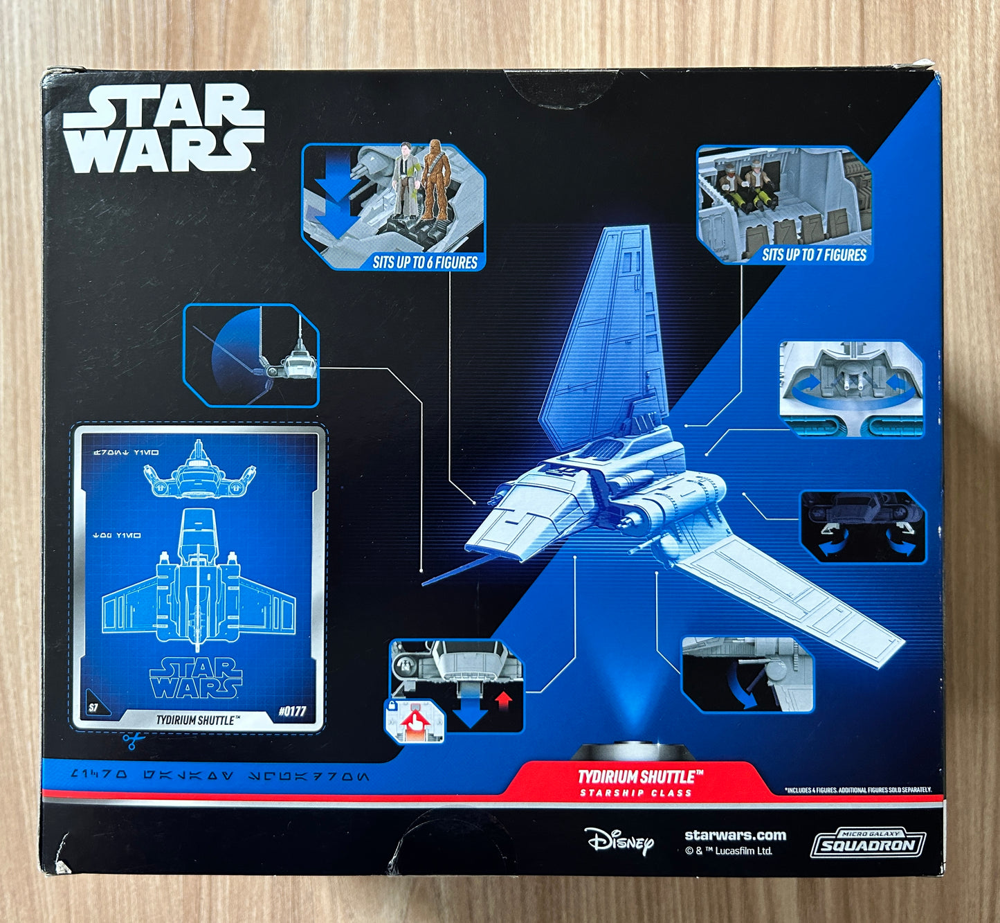 STAR WARS - Micro Galaxy Squadron 0177 - Série 7 - Tydirium Shuttle + 4 mini figurines