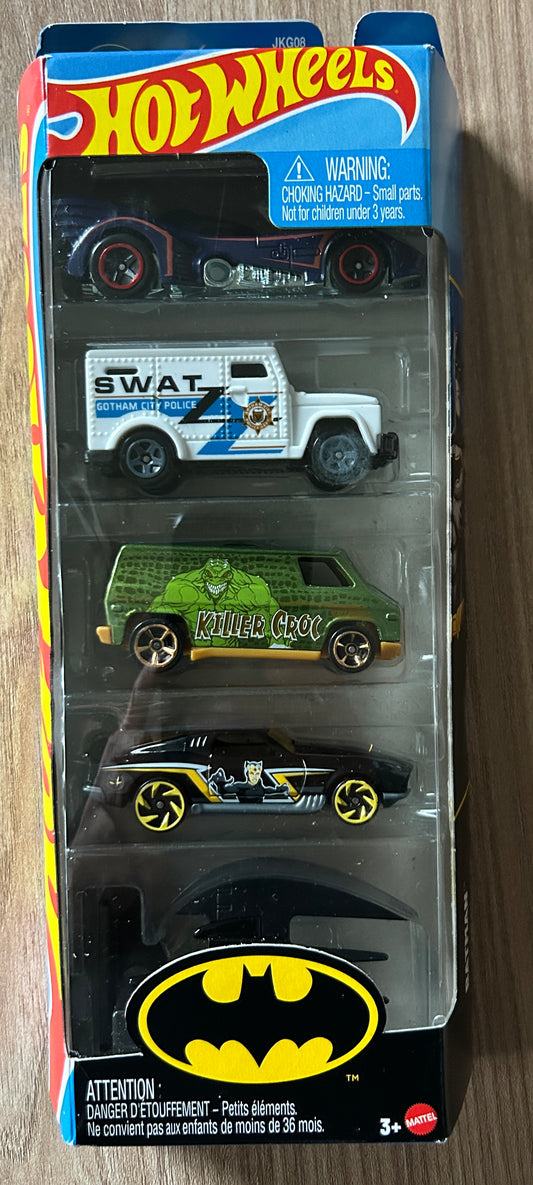 Hot Wheels - Batman - Coffret de 5 véhicules - Die-Cast Métal