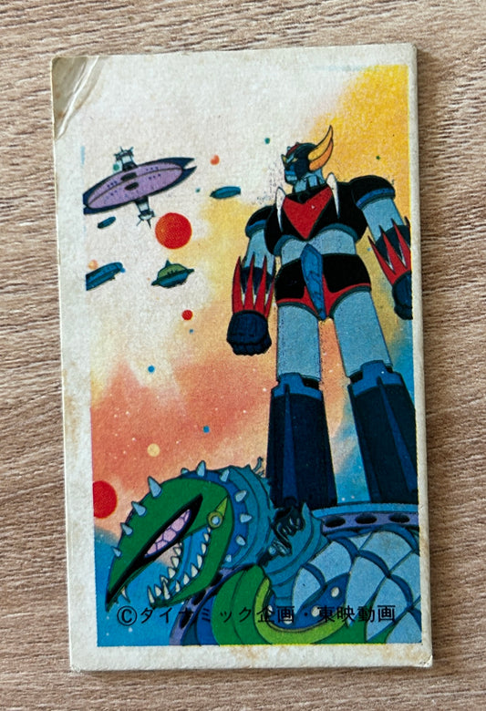 GOLDORAK Grendizer - Lot de 8 cartes MENKO VINTAGE cartonnées 7 cm x 4,5 cm - ***Occasion***