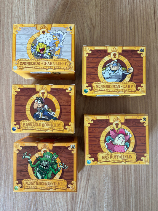 Bob L'éponge & One Piece Lot de 5 figurines Exclusives Happy Meals USA - Mc Donald's