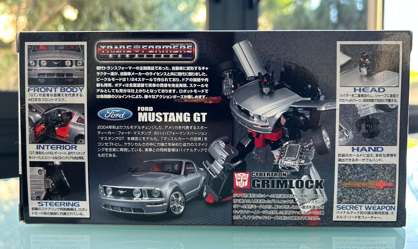 TRANSFORMERS - Série Binaltech BT10 - GRIMLOCK Mustang GT - 1/24 Métal et plastique - 20 cm - ***Occasion***