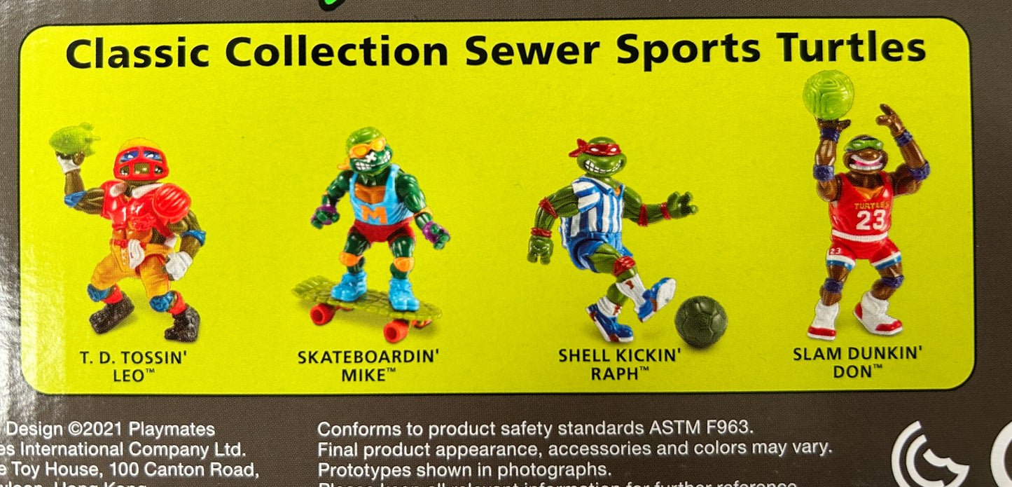 TMNT - Les Tortues Ninja - Sewer Sports All-Stars Classic - 4 figurines