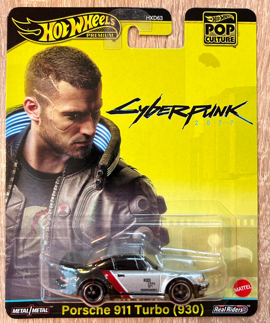 Hot Wheels Premium - Pop Culture - Cyberpunk 2077 - Porsche 911 Turbo (930) - Die-Cast Métal