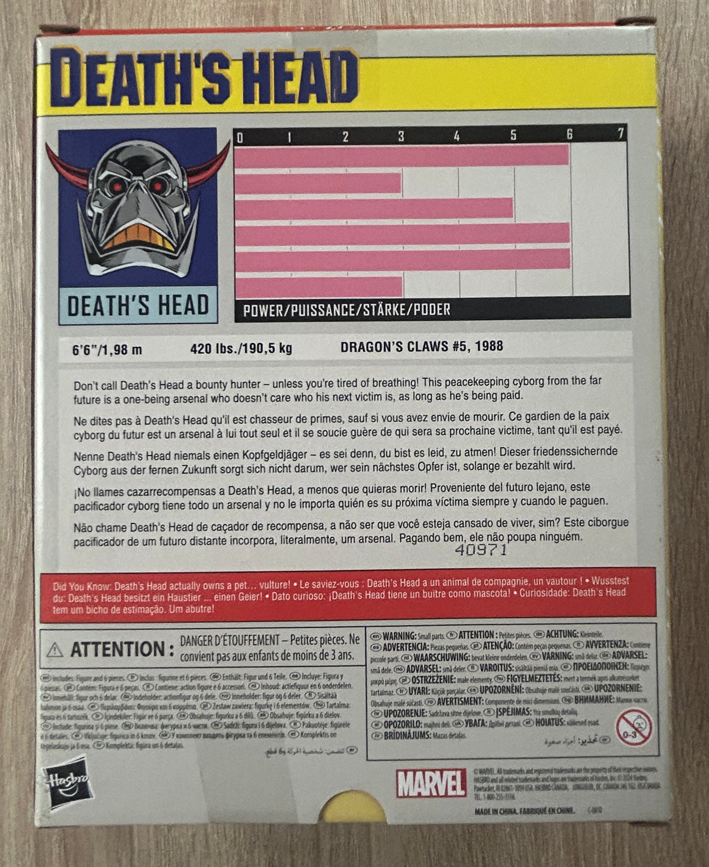 Marvel Legends - Figurine de Death's Head - Exclusivité Hasbropulse - 19 cm - Rare !