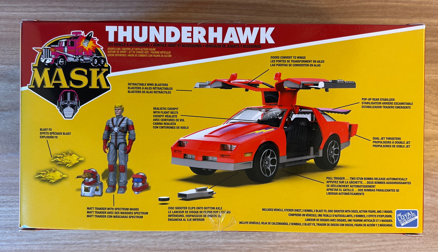 M.A.S.K. - MASK - Véhicule Thunderhawk et figurine 7 cm de Matt Trakker