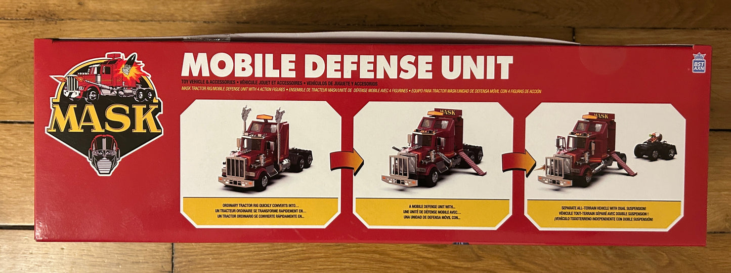 M.A.S.K. - MASK - Véhicule Mobile Defense Unit (MDU) + 4 figurines 7 cm - Limited Edition - Version Exclusive