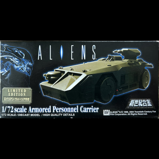 ALIENS - Réplique 1/72 du Armored Personnel Carrier (APC) avec figurine du Alien Warrior - Métal Die-Cast