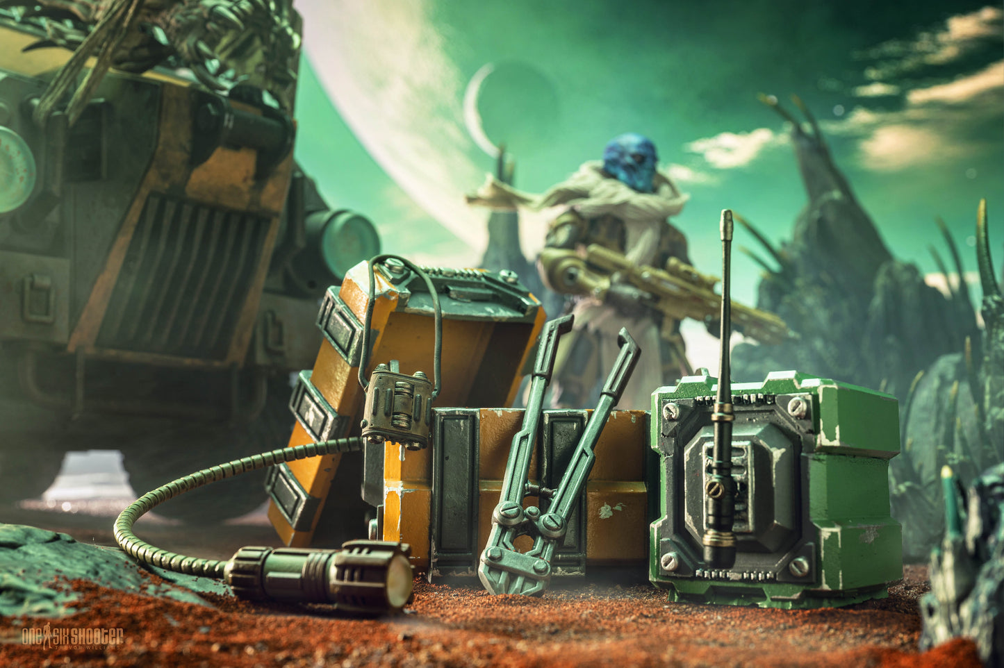 Cosmic Legions : OxKrewe Book Two Harrow Zone - Accessoires pour figurines Wasteland Survival Set