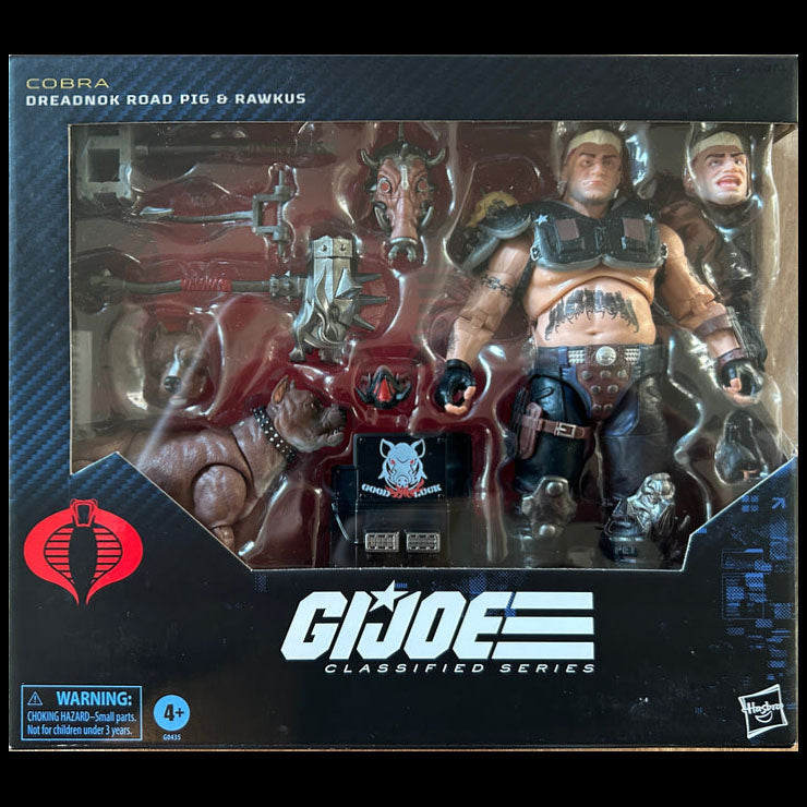 GI Joe - Classified Series - Figurine de Dreadnok Road Pig & Rawkus - 16 cm