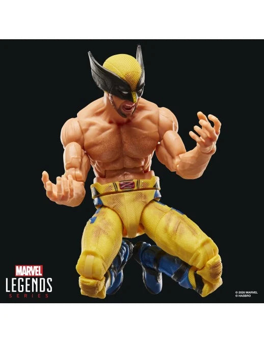 Marvel Legends - MCU Série Deadpool & Wolverine - Figurine de WOLVERINE " SHIRTLESS " - 15 cm