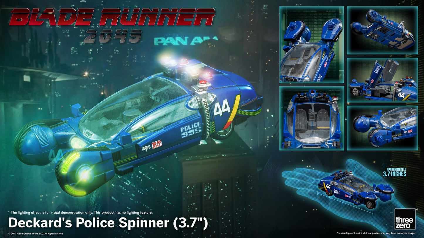 Blade Runner - Véhicule de Police SPINNER CAR de Deckard - 10 cm