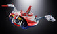 GOLDORAK - Figurine Diecast Métal - Soul of Chogokin Grendizer & UFO Spazer "POPY Deluxe Version" - 13,5 cm