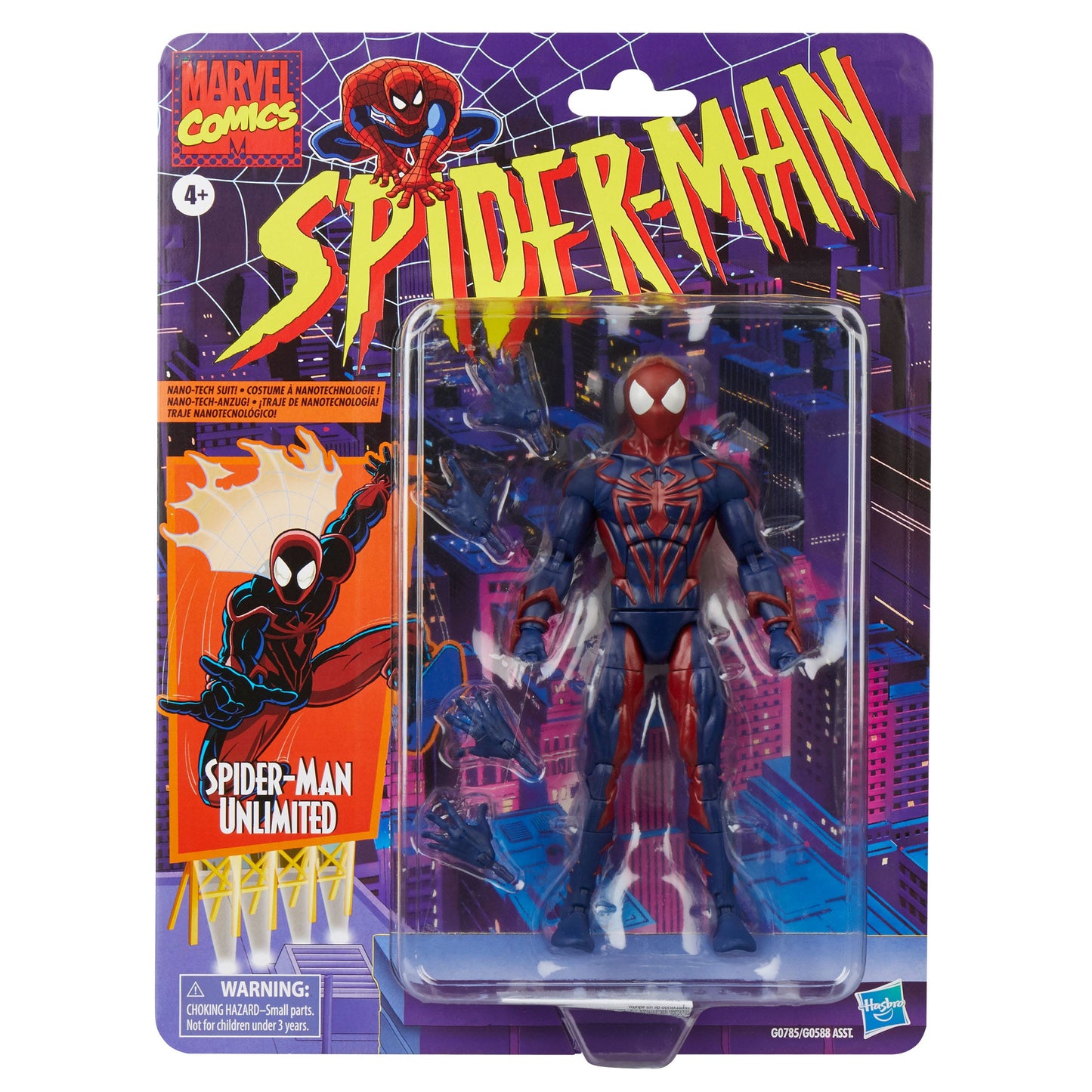 Marvel Legends - Série Rétro Spider-Man - Figurine de SPIDER-MAN UNLIMITED - 15 cm