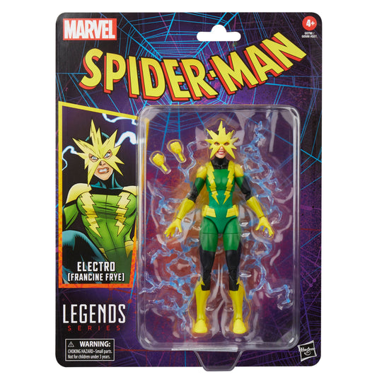 Marvel Legends - Série Rétro Spider-Man - Figurine de ELECTRO FRANCINE FRYE - 15 cm