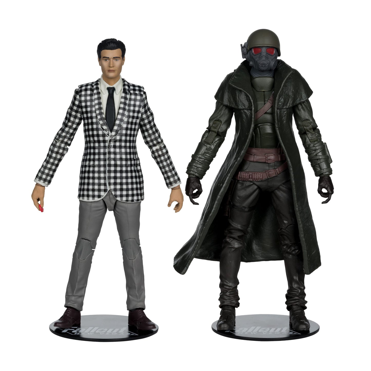 FALLOUT : NEW VEGAS - Pack de 2 figurines Riot Ranger Armor & Benny Survivor - 18 cm