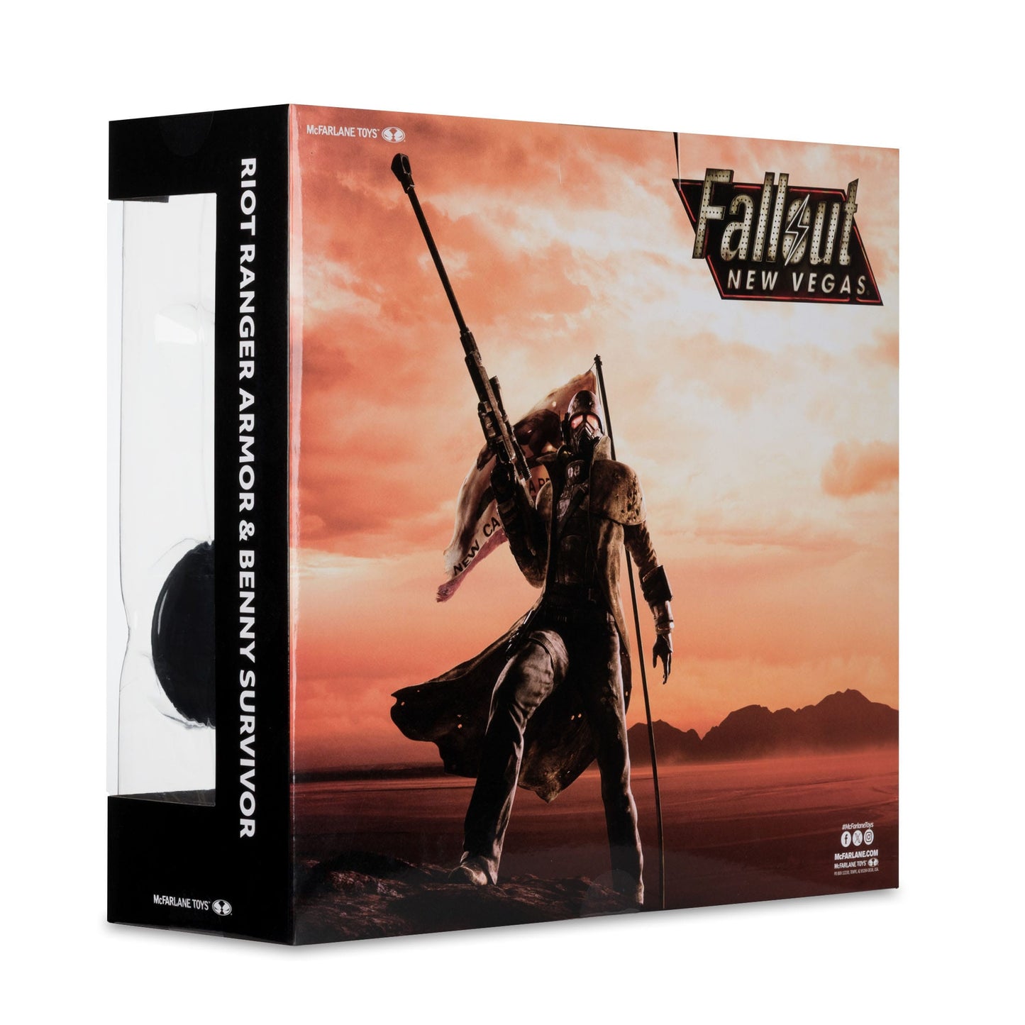 FALLOUT : NEW VEGAS - Pack de 2 figurines Riot Ranger Armor & Benny Survivor - 18 cm