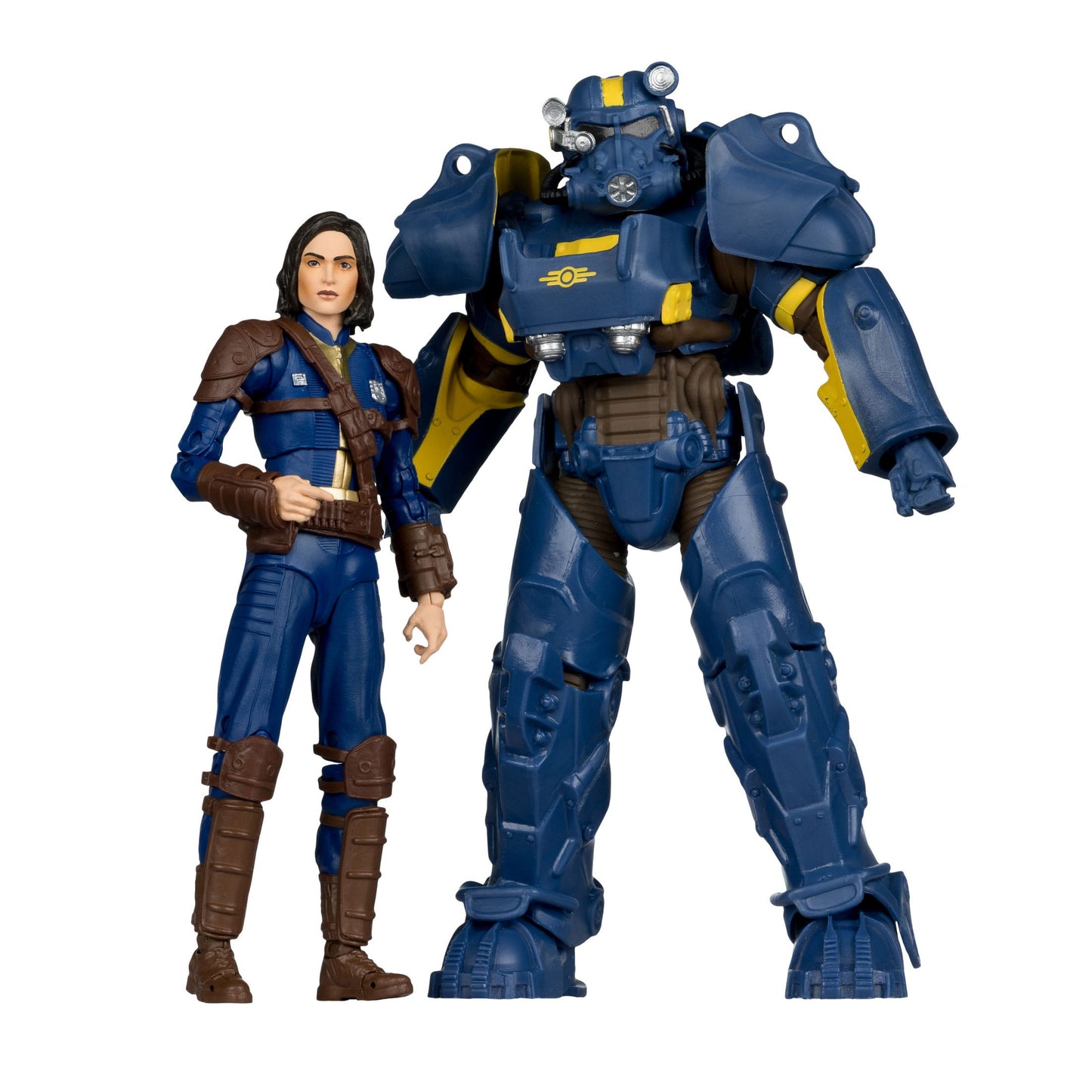 FALLOUT - Pack de 2 figurines T-60 Vault Tec & Sole Survivor - 18 cm