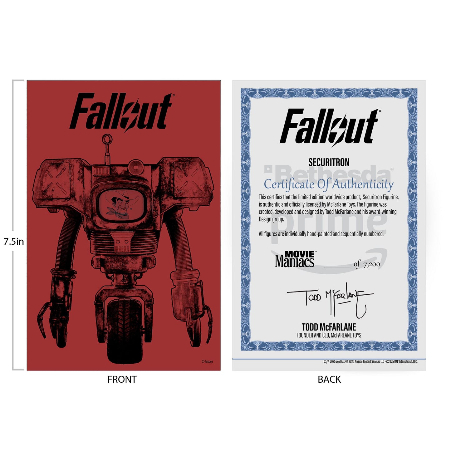 FALLOUT - Série Movie Maniacs - Figurine du Securitron (Saison 2) - 15 cm