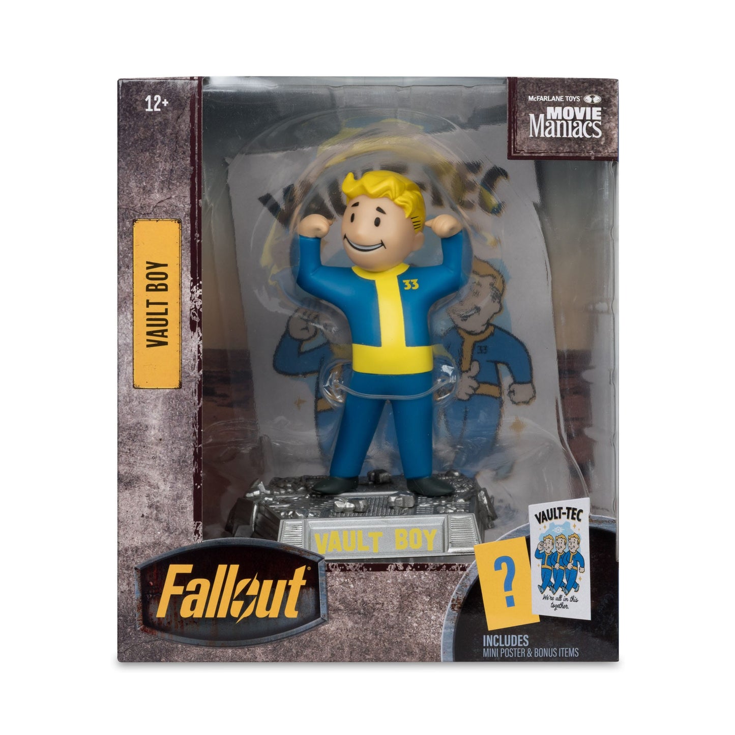 FALLOUT - Série Movie Maniacs - Figurine de Vault Boy - Version 1 - 14 cm