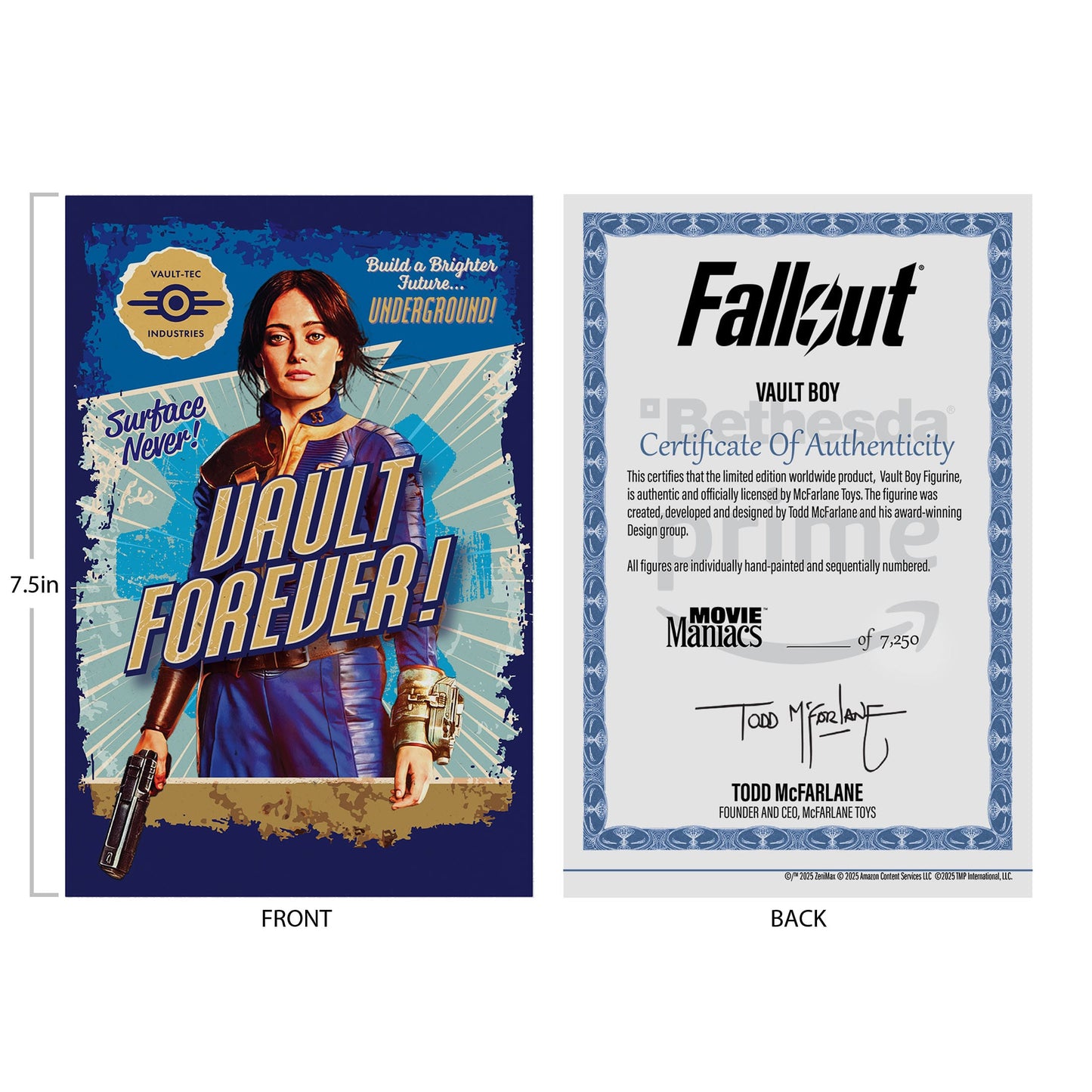 FALLOUT - Série Movie Maniacs - Figurine de Vault Boy - Version 2 - 14 cm