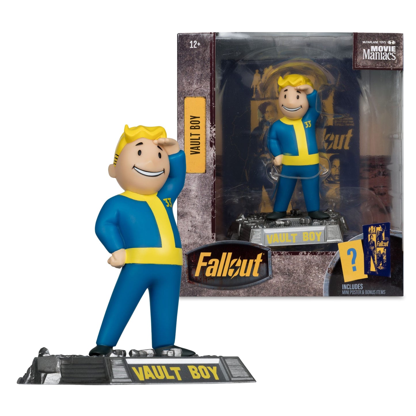 FALLOUT - Série Movie Maniacs - Figurine de Vault Boy - Version 3 - 14 cm