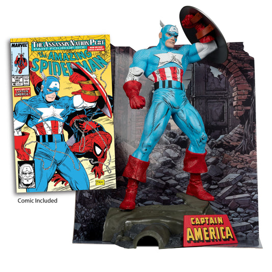 Marvel PVC - Statue en PVC 1/6 Captain America (The Amazing Spider-Man #323) - 28 cm