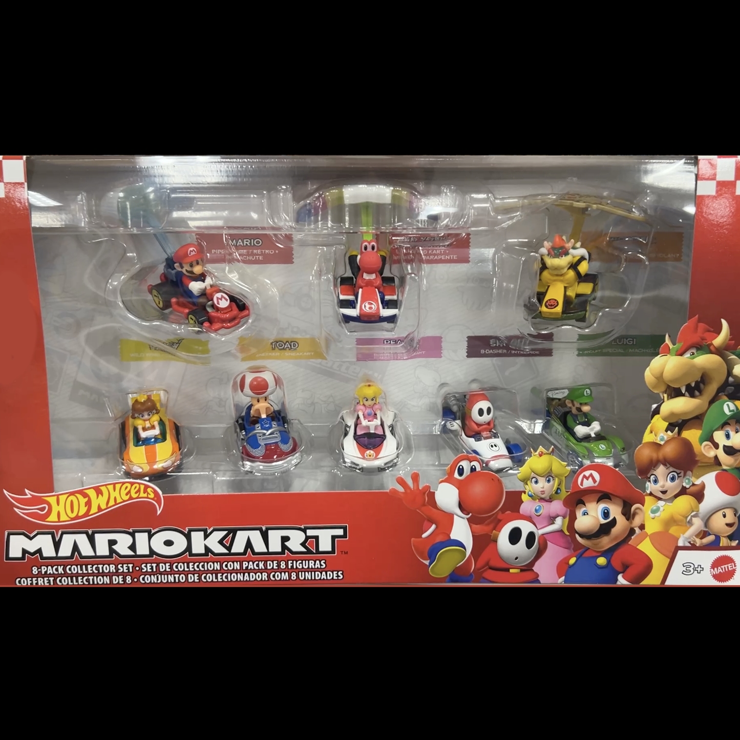 MARIO KART - HOT WHEELS - Pack 8 véhicules - Exclusivité américaine Target - MATTEL