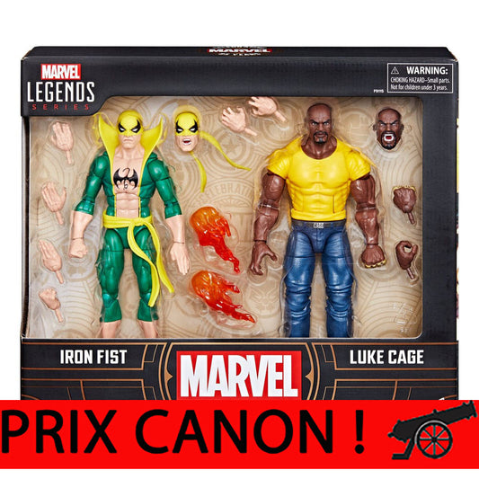 Marvel Legends - Marvel 85th Anniversary - Pack 2 figurines Iron Fist & Luke Cage - 15 cm