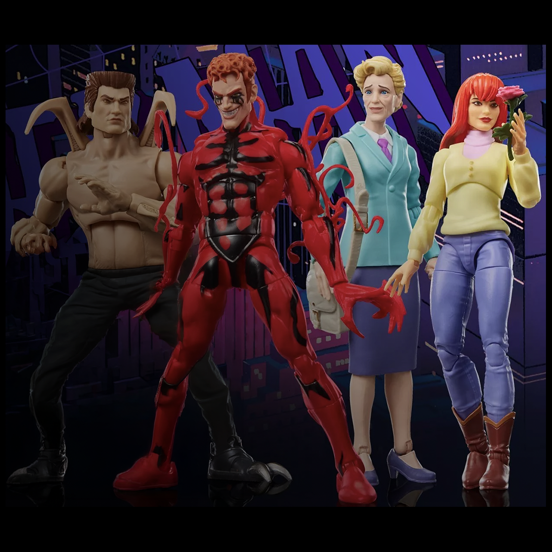 Marvel Legends - Retro Card Spider-man - Figurine de Maximum Carnage - 15 cm