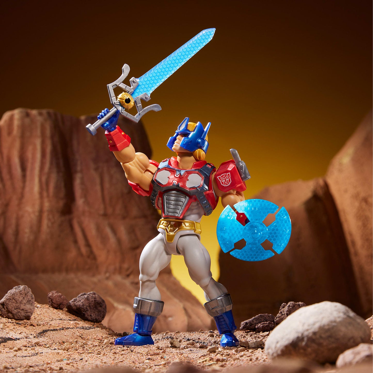 Masters of the Universe X Transformers - Figurine de Optimus Prime Armor He-Man