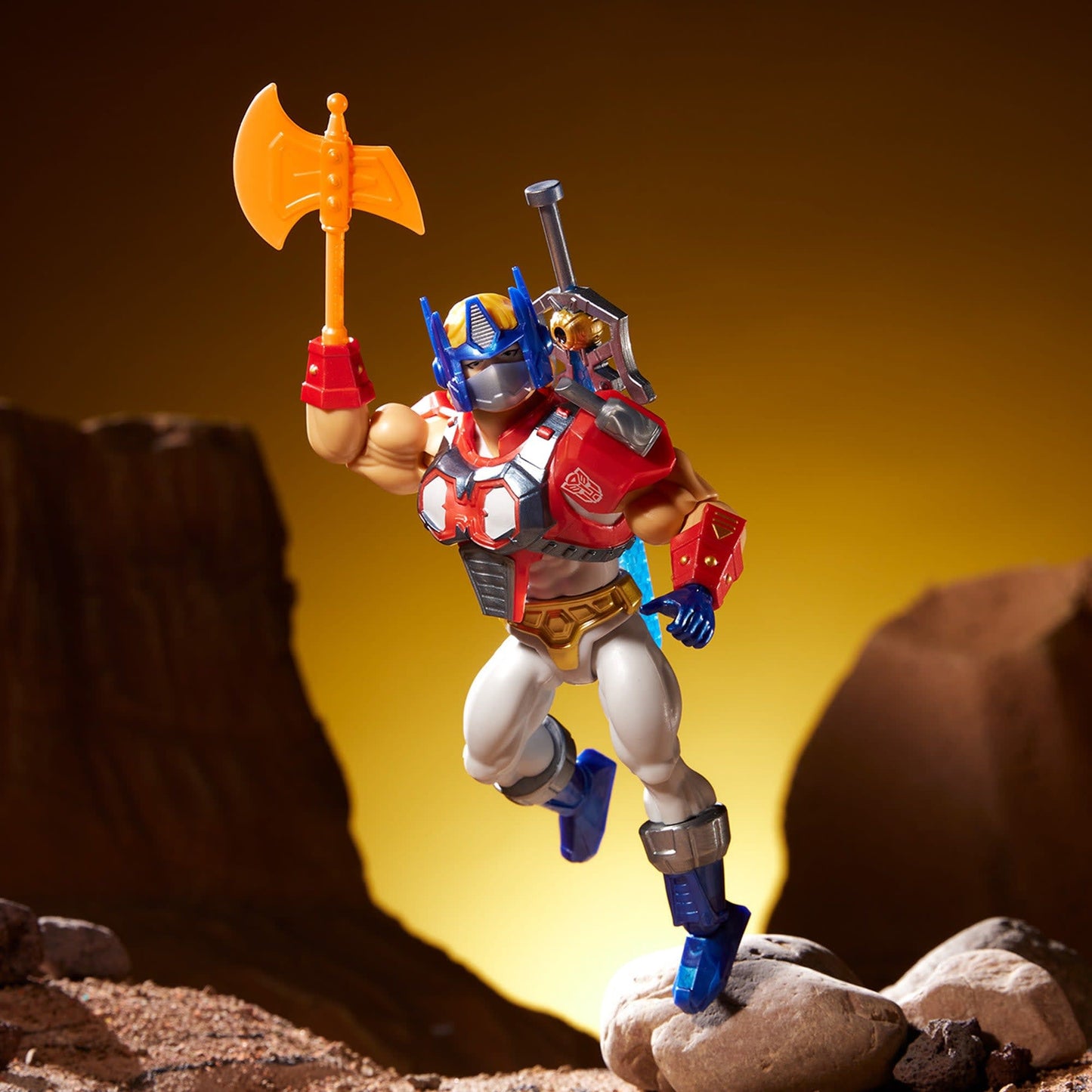 Masters of the Universe X Transformers - Figurine de Optimus Prime Armor He-Man