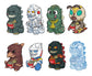 GODZILLA - Godzilla + Rokimoto - Assortiment de 12  figurines en Blind Box 10 cm