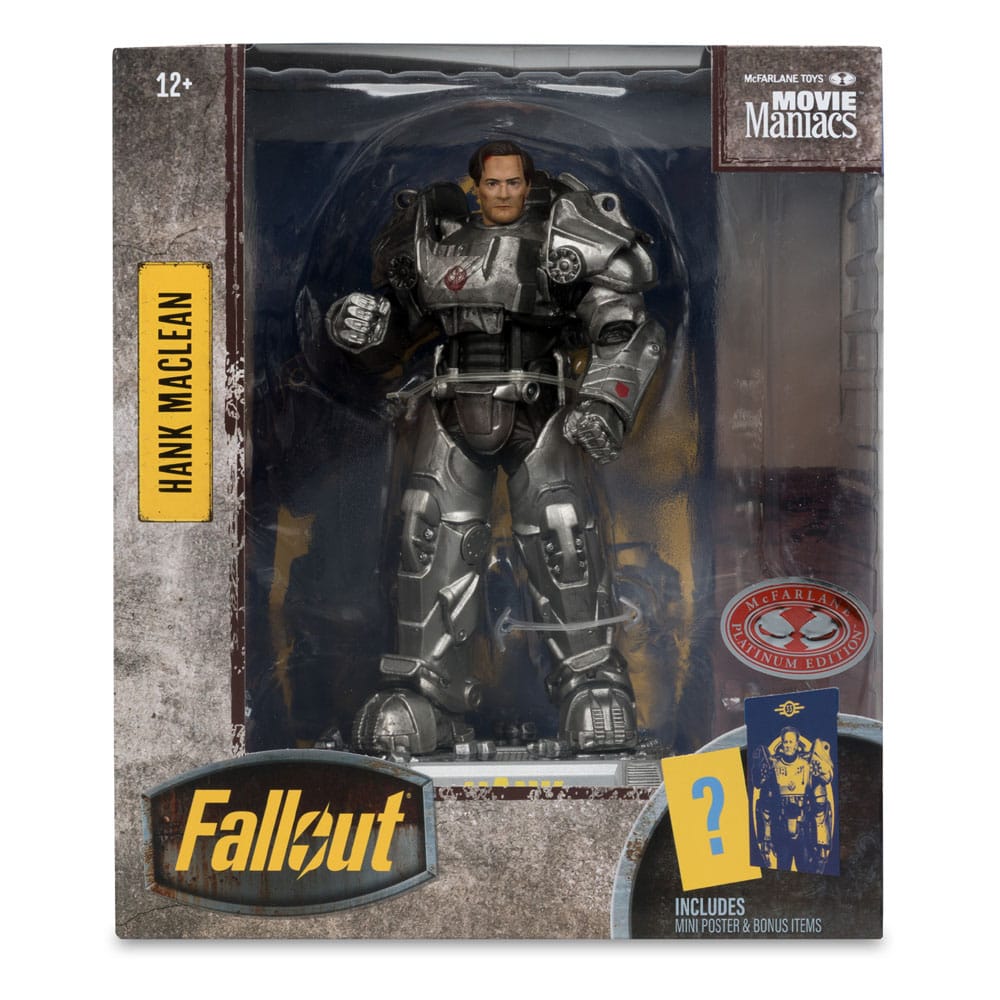 FALLOUT - Série Movie Maniacs - Figurine de Hank Maclean (Season 2) - Red Platinum Edition) - 17 cm