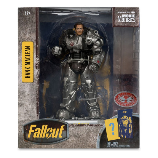 FALLOUT - Série Movie Maniacs - Figurine de Hank Maclean (Season 2) - Red Platinum Edition) - 17 cm