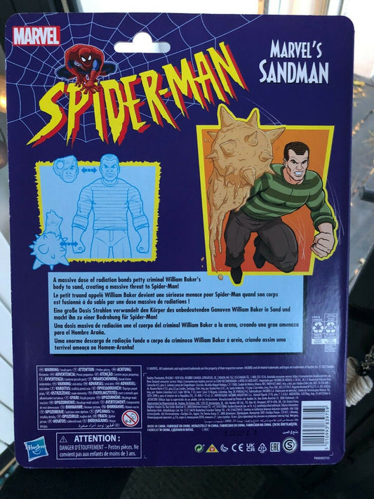 Marvel Legends - Série Rétro Spider-Man - Figurine de SANDMAN 1/12 - HASBRO neuf