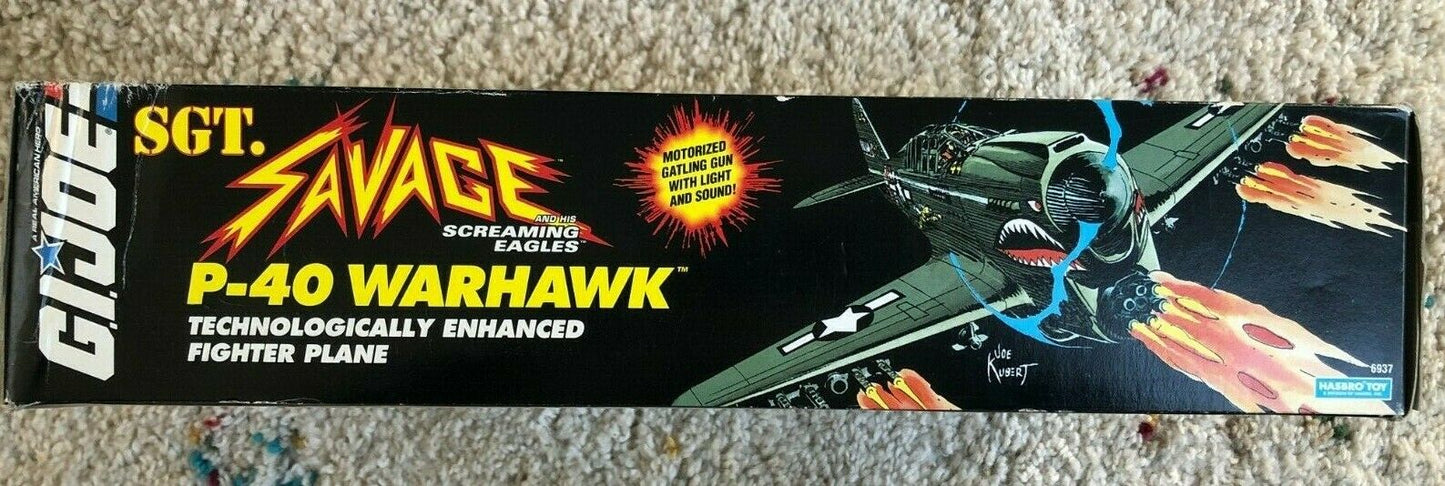 GI JOE - Sergent Savage Screaming Eagles P-40 Warhawk - 1994 - HASBRO - Rare !