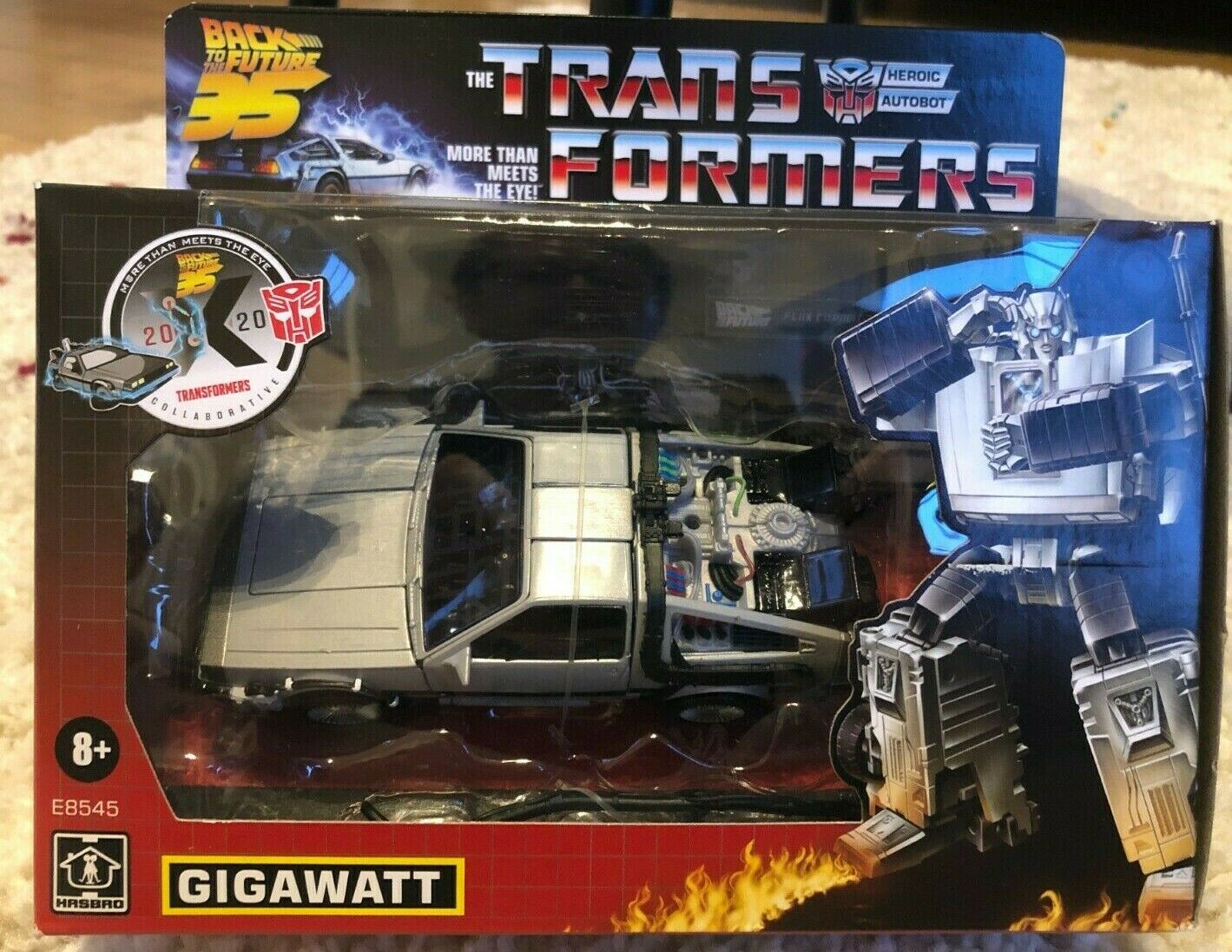 Transformers x Retour vers le Futur - Delorean - GIGAWATT - HASBRO - Neuf !