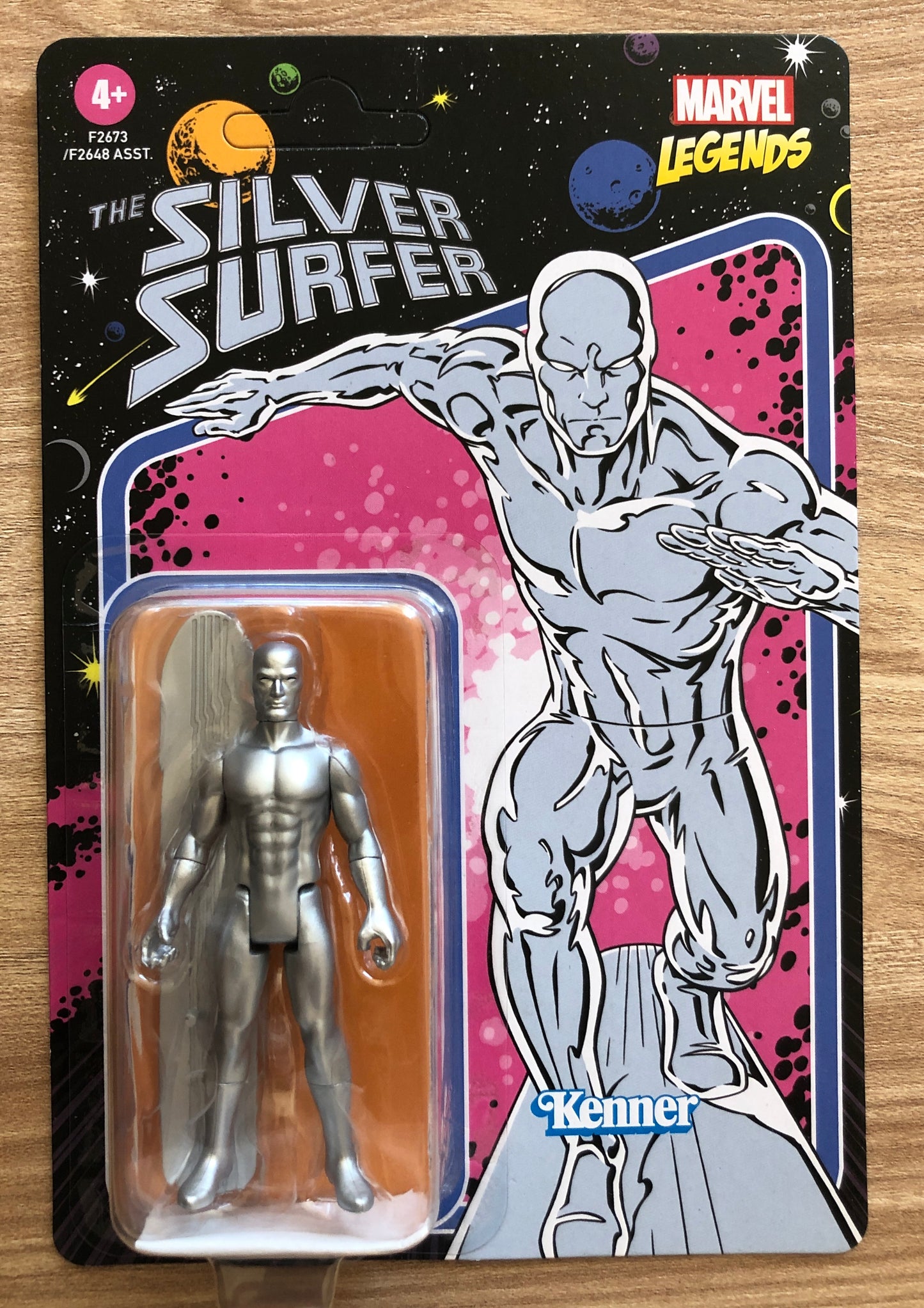 MARVEL - Rétro Card - Figurine du SILVER SUFER - Le Surfeur d'Argent