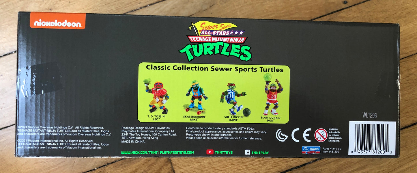 TMNT - Les Tortues Ninja - Sewer Sports All-Stars Classic - 4 figurines