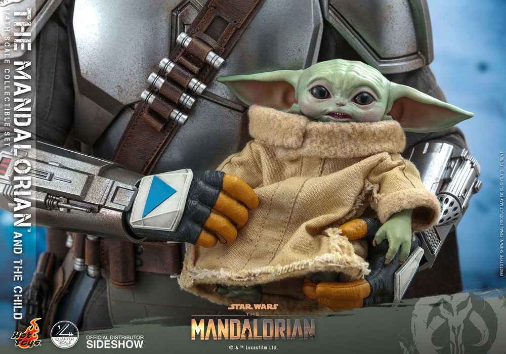 Star Wars The Mandalorian - Pack 2 figurines 1/4 The Mandalorian & The Child 46 cm