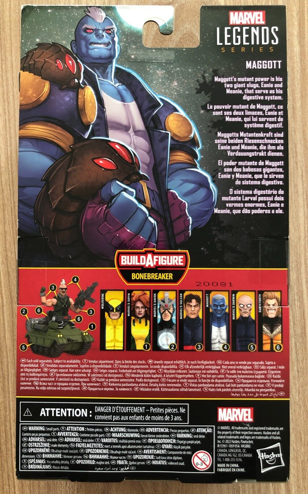 Marvel Legends - Série X-Men - BAF BONEBREAKER - Figurine MAGGOTT